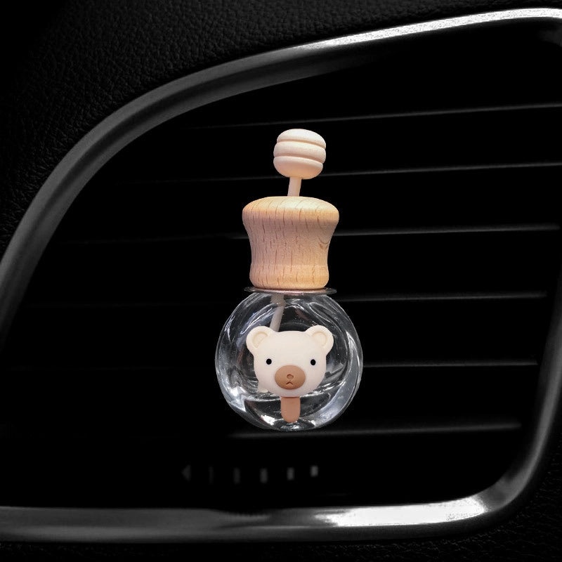 Cartoon Milk Tea Color Car Air Vent Perfume Bottle Cute Aromatherapy Ornament | Car Accessories