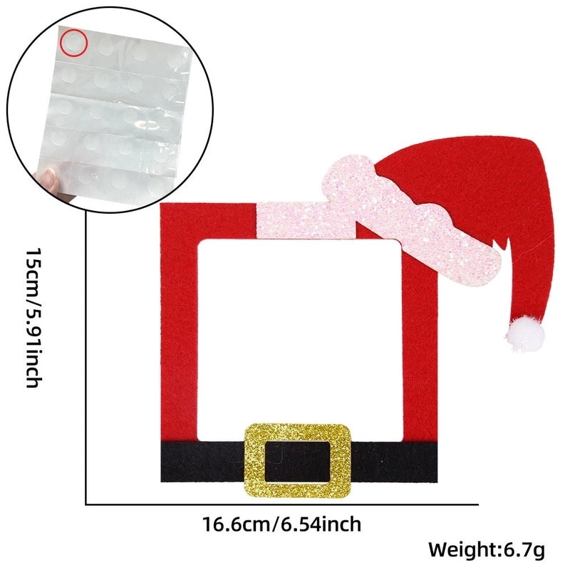 Christmas Cartoon Decorations Santa Claus Snowman Christmas Tree Festival Party Props|Holiday Party Supplies