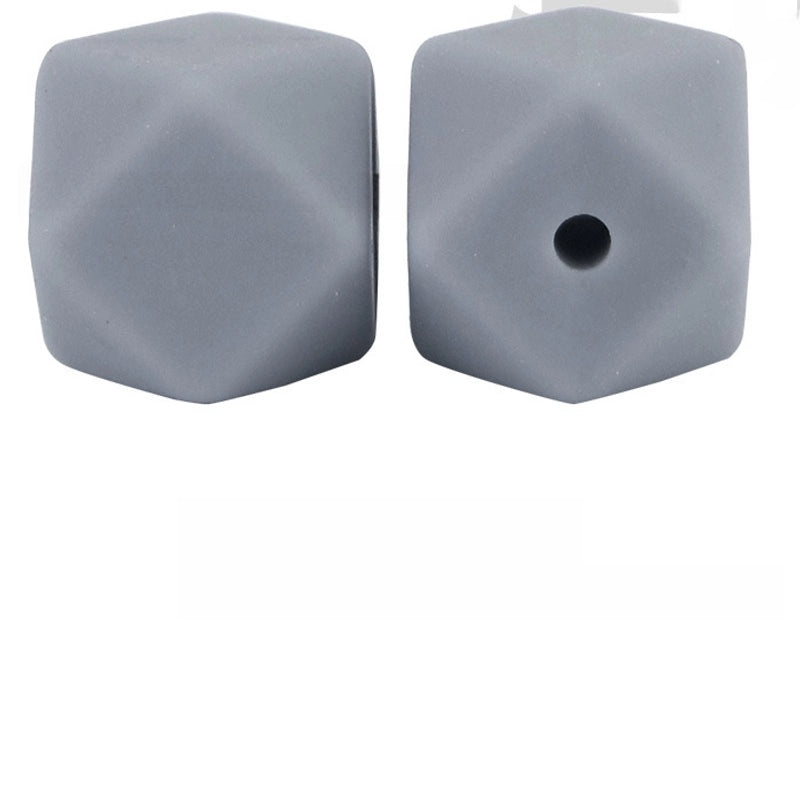 17mm Silicone Octagonal Beads for Pacifier Chains DIY Accessories | Baby & Mom Essentials