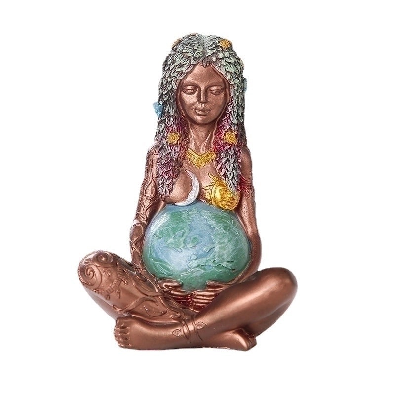 Earth Goddess Resin Figurine | Home Decor & Collectibles
