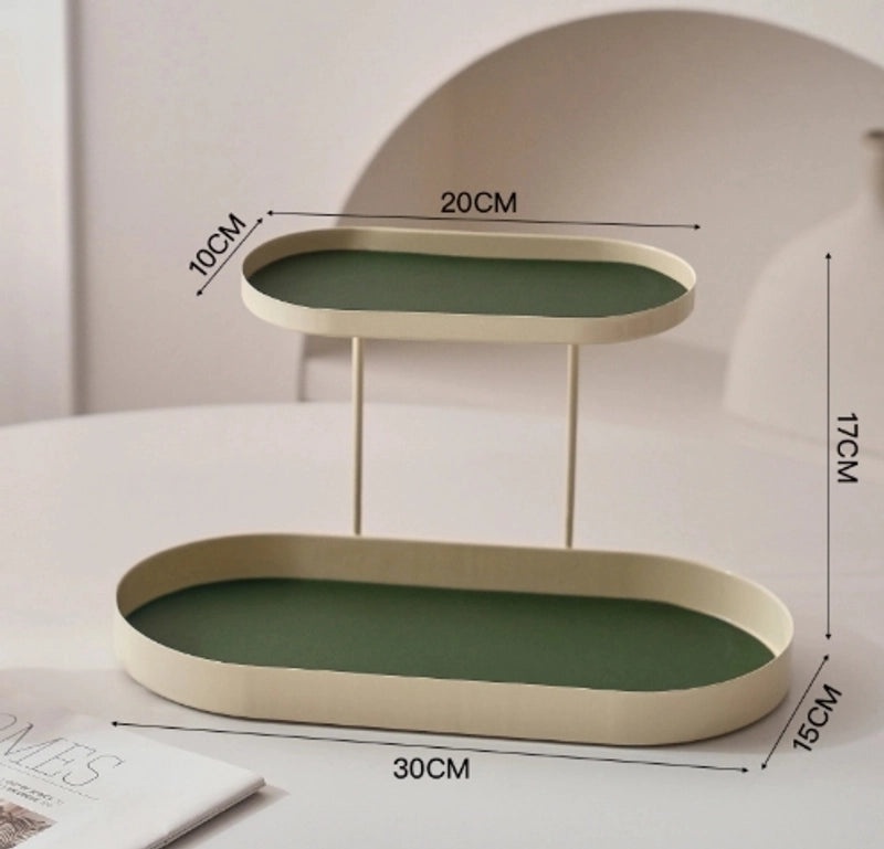 Nordic Style PU Leather Iron Storage Rack for Bathroom | Home Storage & Organization