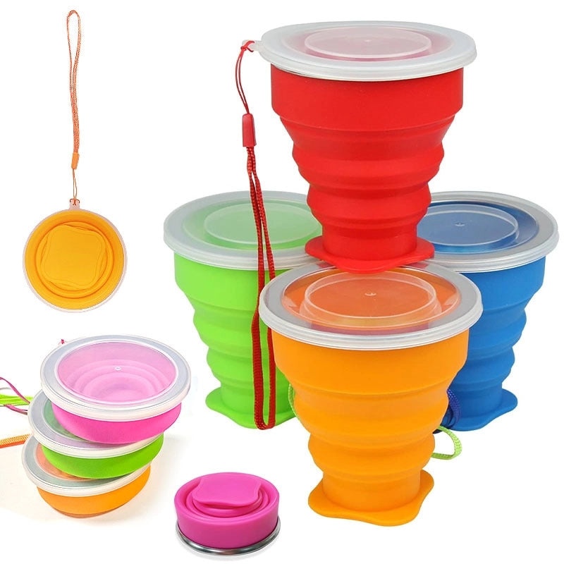 200ml Portable Silicone Folding Cup for Travel|Travel Accessories