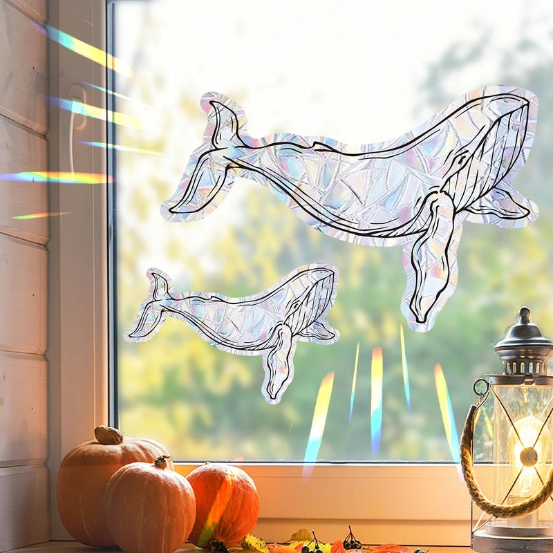 Modern Minimalist Fish PVC Window Decals for Casual Elegant Home Decor|Home Decor & Wall Art