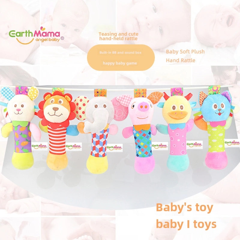 Cartoon Animal Baby Hand Rattle Stick Soft Newborn Toy|Baby Toys & Accessories