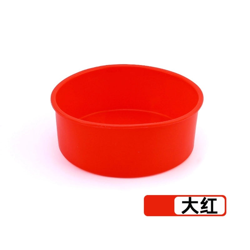 多尺寸圆形蛋糕硅胶模具 烘焙托盘 烤箱用蛋糕磨具|烘焙工具