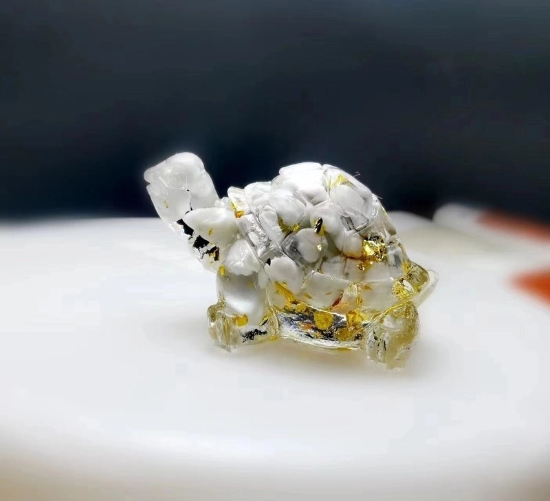 Cute Cartoon Tortoise Resin Figurine | Home Decor & Ornaments