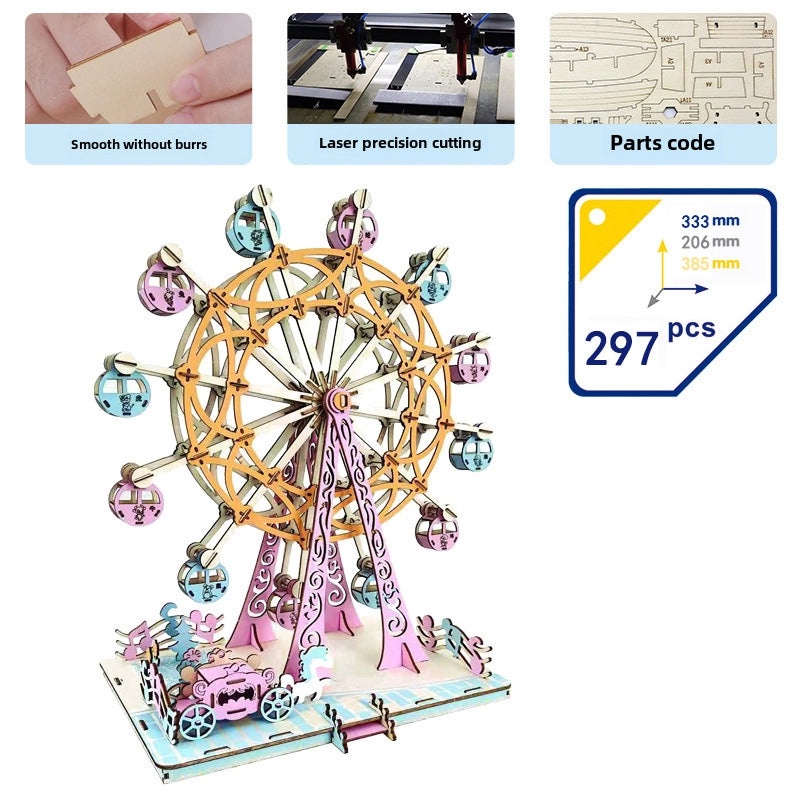 Handmade Wooden 3D Puzzle for Kids and Adults | Educational Toys & Games