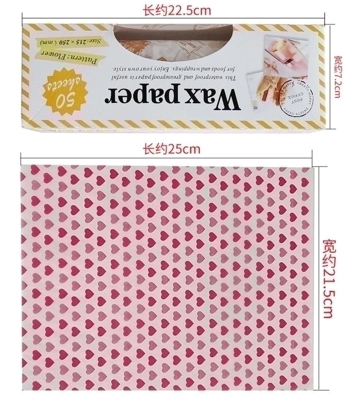 Minimalist Geometric Design Wax Paper for Baking|Bakeware Accessories