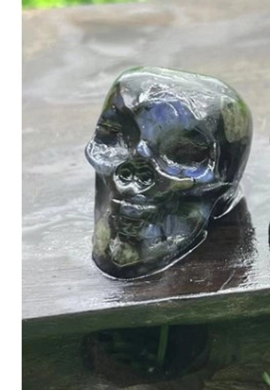Halloween Punk Skull Natural Stone Decor|Jewelry & Accessories