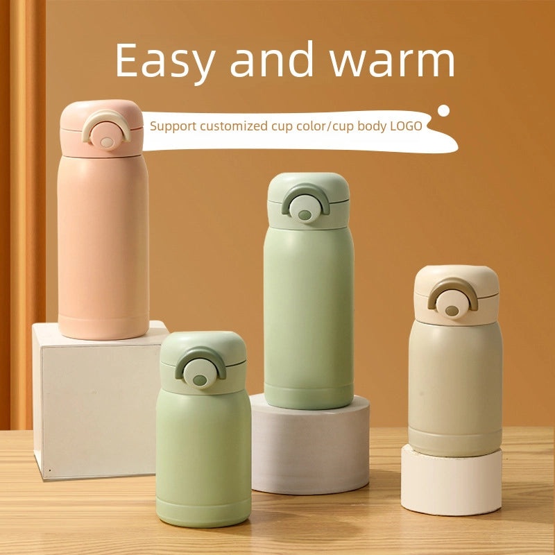 304 Stainless Steel Mini Vacuum Bottle Portable Kids Water Cup Simple Design|儿童水杯