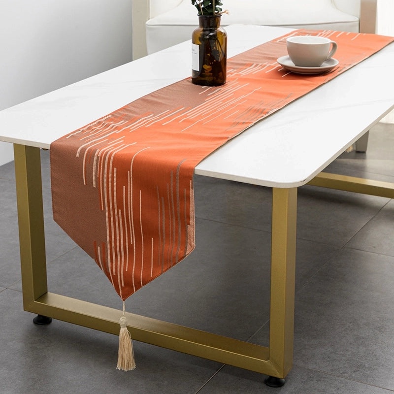 Stylish Geometric Polyester Fiber Tablecloths for Home Dining|Home Decor/Table Linens
