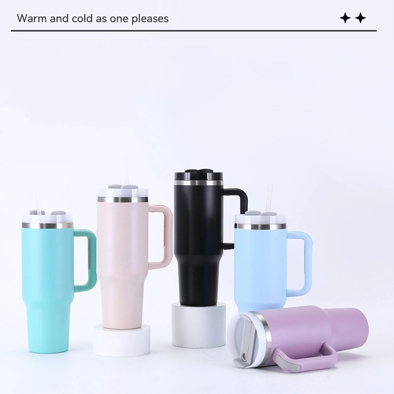 Solid Color 304/201 Stainless Steel Thermos Cup - Durable Casual Insulated Drinkware|Drinkware & Thermoses