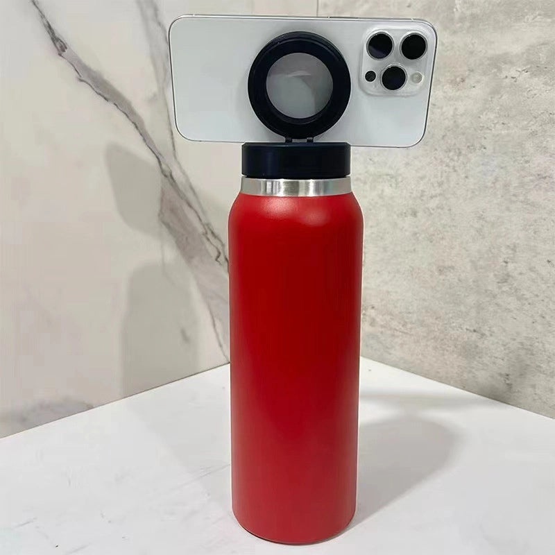 Solid Color 201 & 304 Stainless Steel Water Bottle for Casual Vacation Use 1 Piece | Travel Accessories