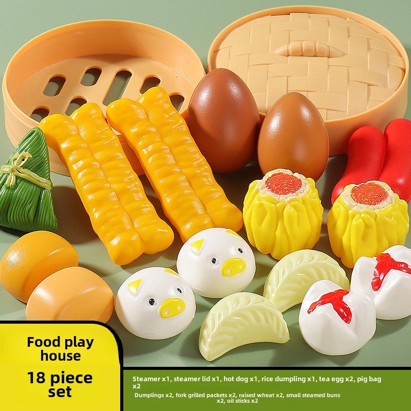 儿童厨房玩具海鲜水果蔬菜烧烤火锅仿真食品套装|儿童玩具