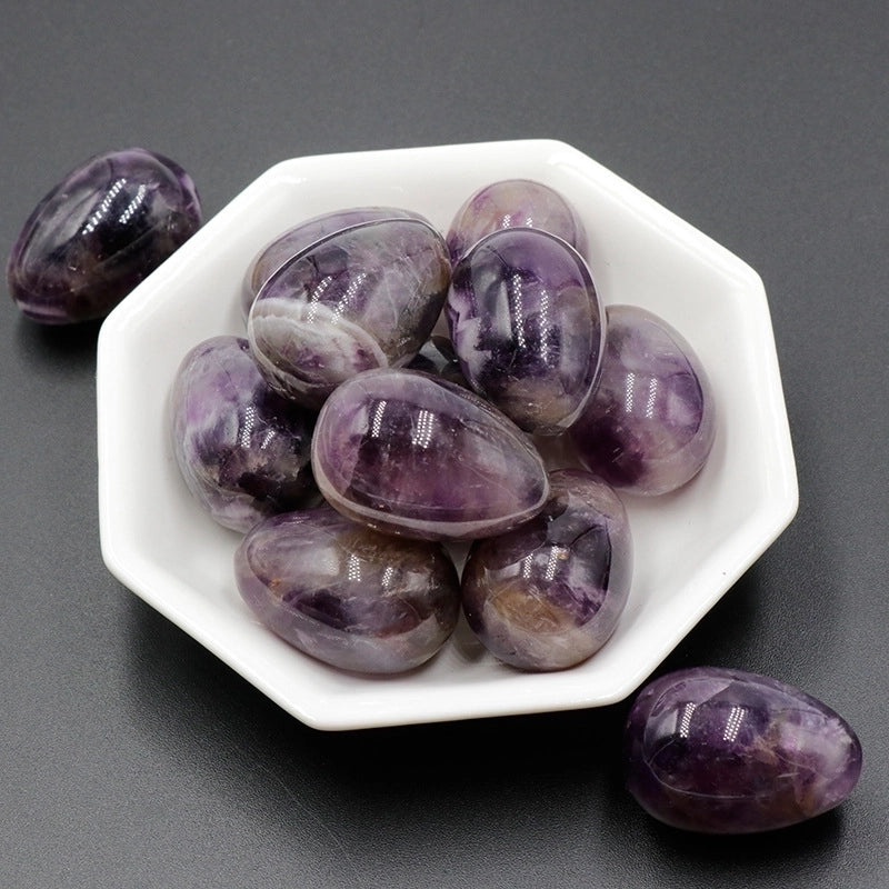 Natural 30mm Agate Egg Stone Semi-Precious Crystal Mineral Specimen|Semi-Precious Stones & Crystals