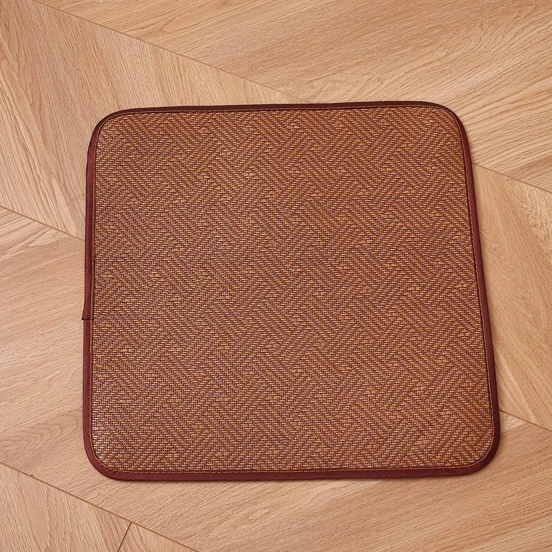 Summer Ice Silk Breathable Rattan Chair Cushion Horseshoe Shape for Office Student Use|Home & Garden > Furniture Accessories