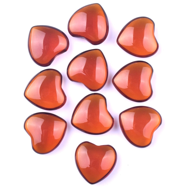 Pink 20mm Heart-Shaped Amethyst Crystal Ornament | Jewelry & Accessories