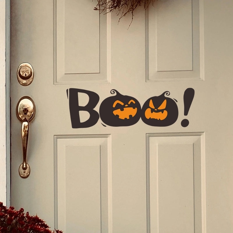 Geometric Pumpkin Letter Halloween Casual PVC Necklace | Halloween Jewelry