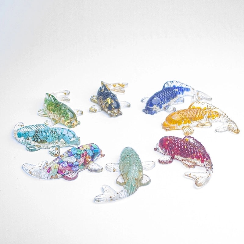 Minimalist Fish Gem Crystal Glue Ornaments | Home Decor & Accessories