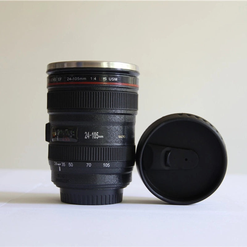 Creative Couple SLR Camera Lens Mug Stainless Steel Insulated Cup Five Generation Gift | Drinkware & Mugs