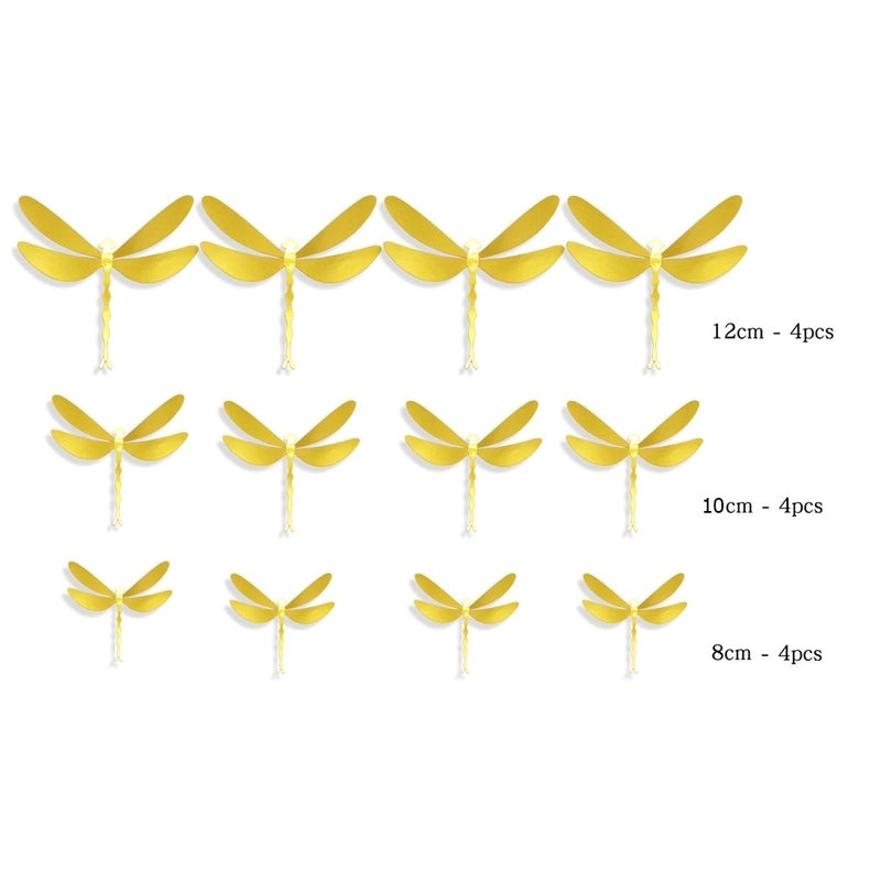 Elegant Dragonfly Pattern Paper Wall Art|Home Decor Wallpapers