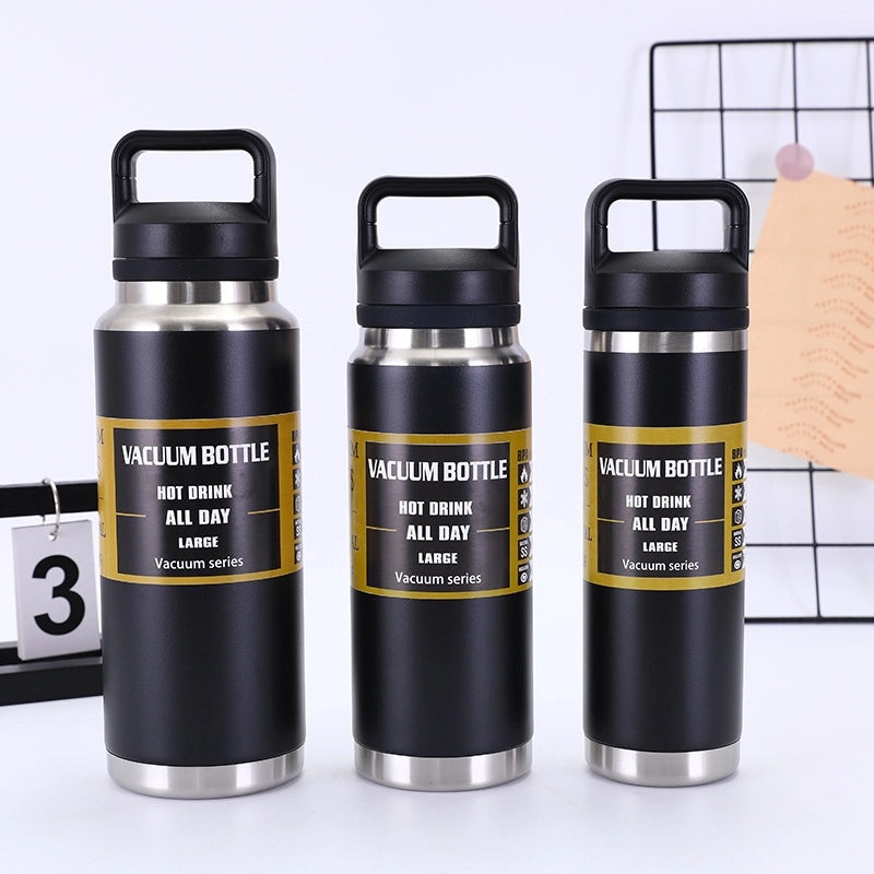 304 Stainless Steel Insulated Sports Water Bottle Portable Double-layer Vacuum Camping Flask|Outdoor Gear