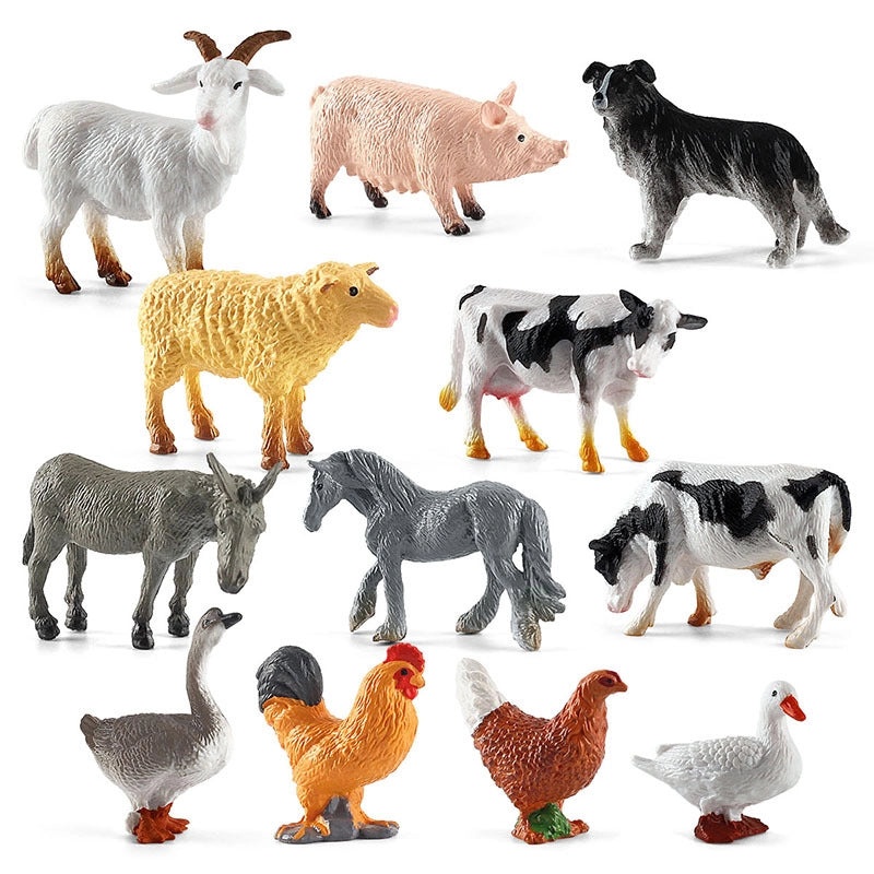 Mini Farm Animal Models Set|Home Decor & Miniatures