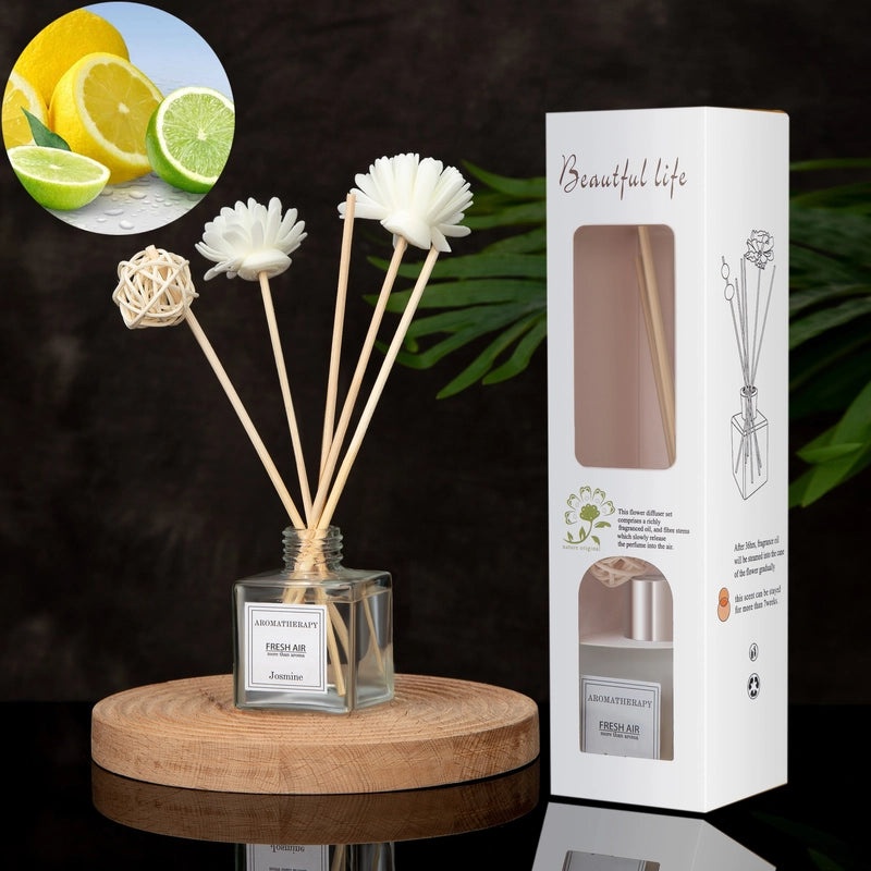 Minimalist Liquid Letter Rattan Home Scent Diffuser|Home Fragrance