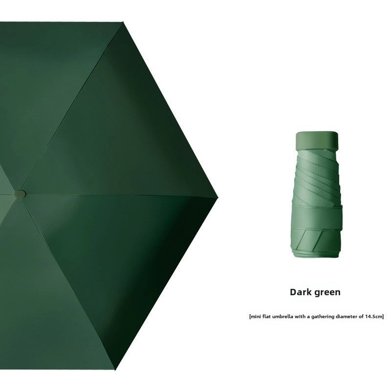 Ultra Light 60% UV Protection Folding Sun Umbrella for Women | Portable Pocket Sunshade with Custom Logo | Promotional Item | Fashion Accessories