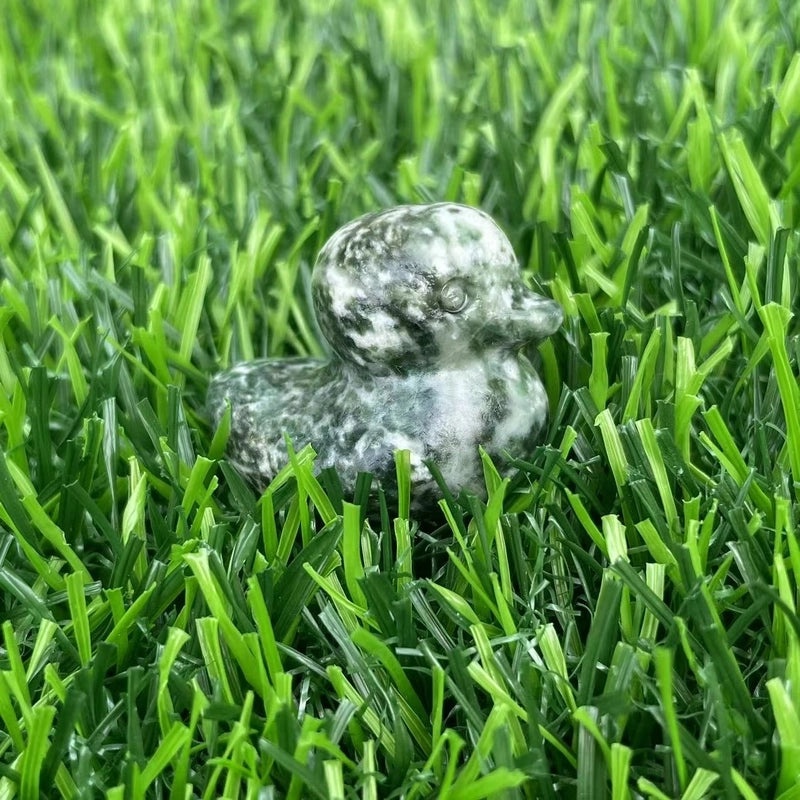 Retro Duck Natural Stone Ornament Cute Decorative Artificial Sculpture|Home Decor