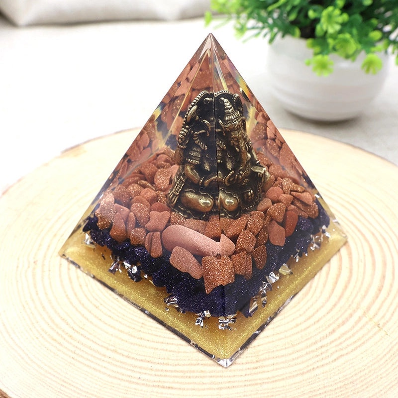 Minimalist Resin Pyramid Ornament|Home Decor