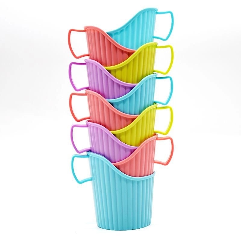 10 Disposable Thickened Plastic Corrugated Cup Holders for Tea Ceremony Heat Insulation and Anti-scalding|Kitchen & Dining Accessories