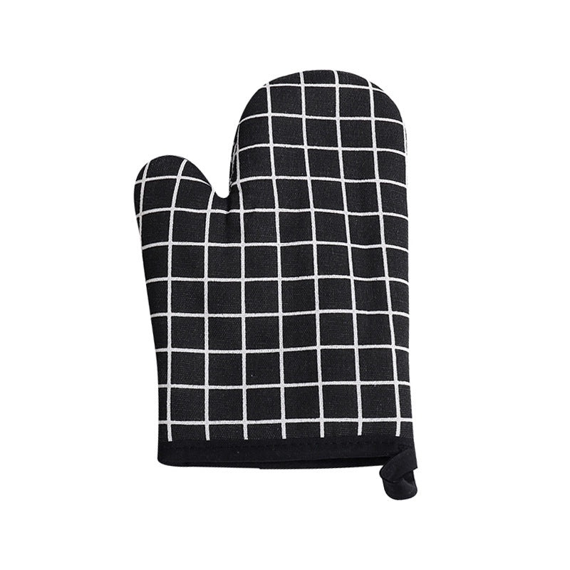 Cotton Heat Resistant Gloves with Minimalist Polka Dot Design|Kitchen & Dining Accessories