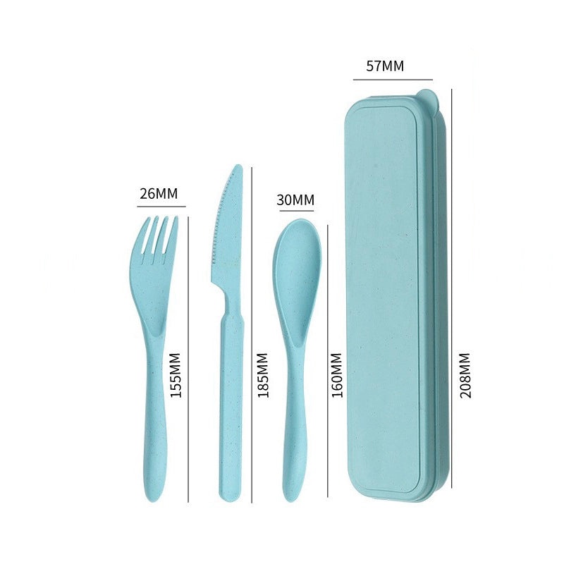 Wheat Straw Casual Tableware Set Solid Color Eco-Friendly Dinnerware | Kitchen & Dining