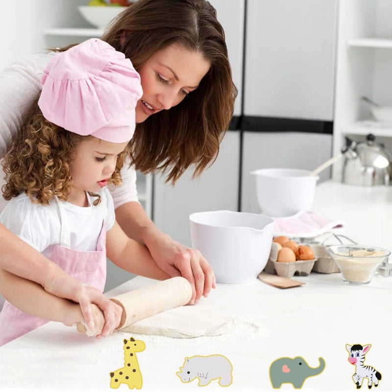 Adorable Animal Design 9-Piece Solid Color 430 Stainless Steel Bakeware Set|Kitchen & Dining Cookware