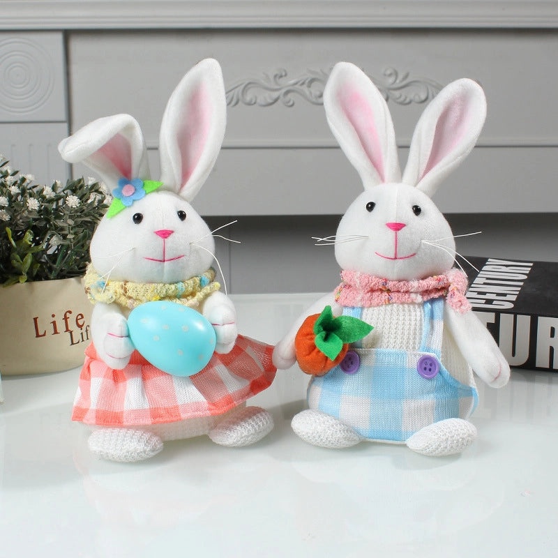 Luminous Easter Rabbit Toy Cute Cartoon Radish Egg Holder Desktop Decoration|Home Decor Accessories