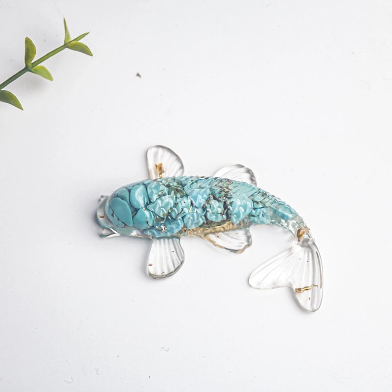 Minimalist Fish Gem Crystal Glue Ornaments | Home Decor & Accessories
