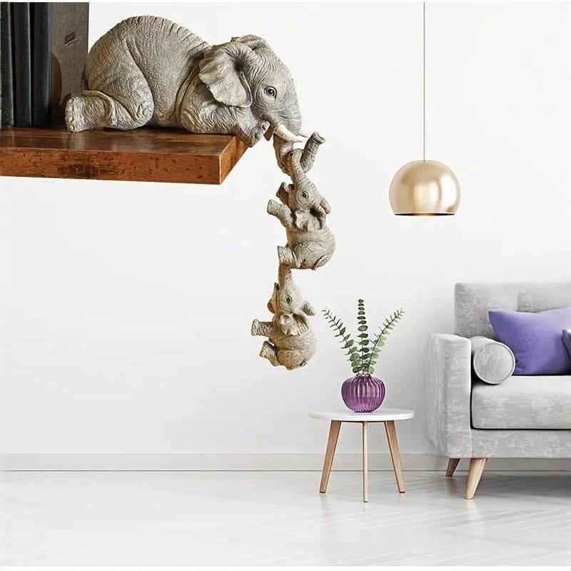 Minimalist Elephant Resin Figurines Modern Artificial Home Decor|Home Decoration