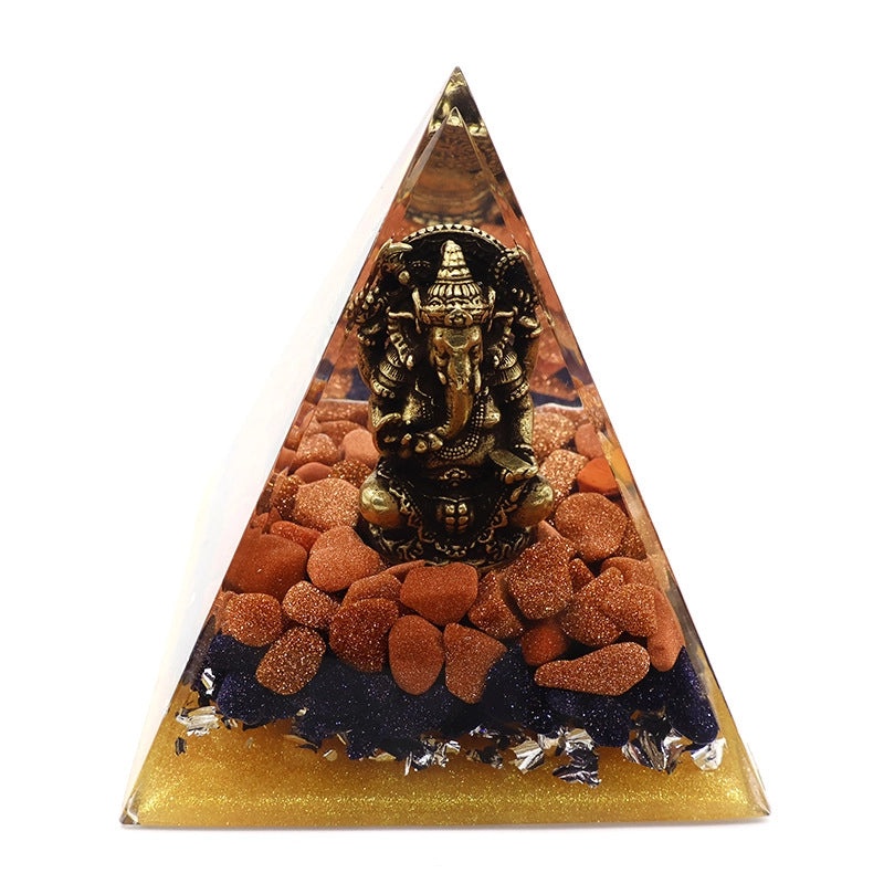 Minimalist Resin Pyramid Ornament|Home Decor