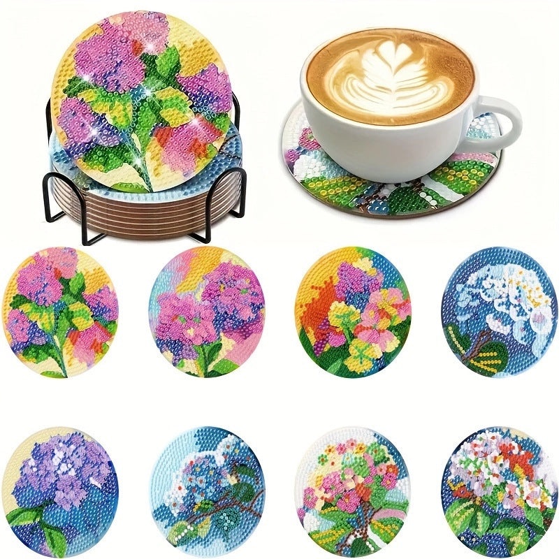 Valentine's Day Heart Shaped Flower Acrylic and Wood Placemat Set | Home & Kitchen Tableware