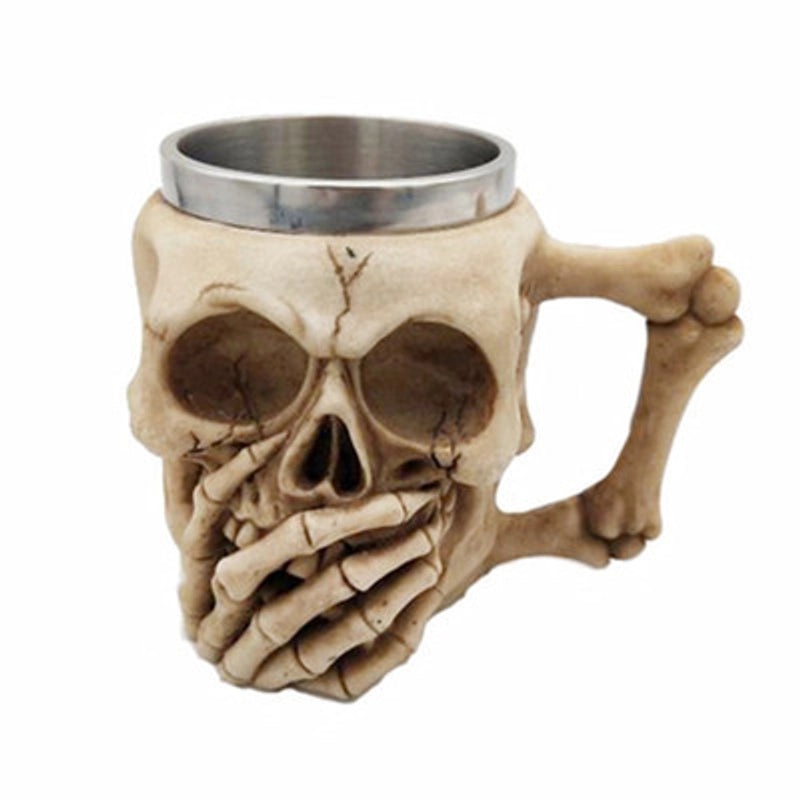 Halloween Retro Skull Stainless Steel Resin Water Bottle | Drinkware & Bottles