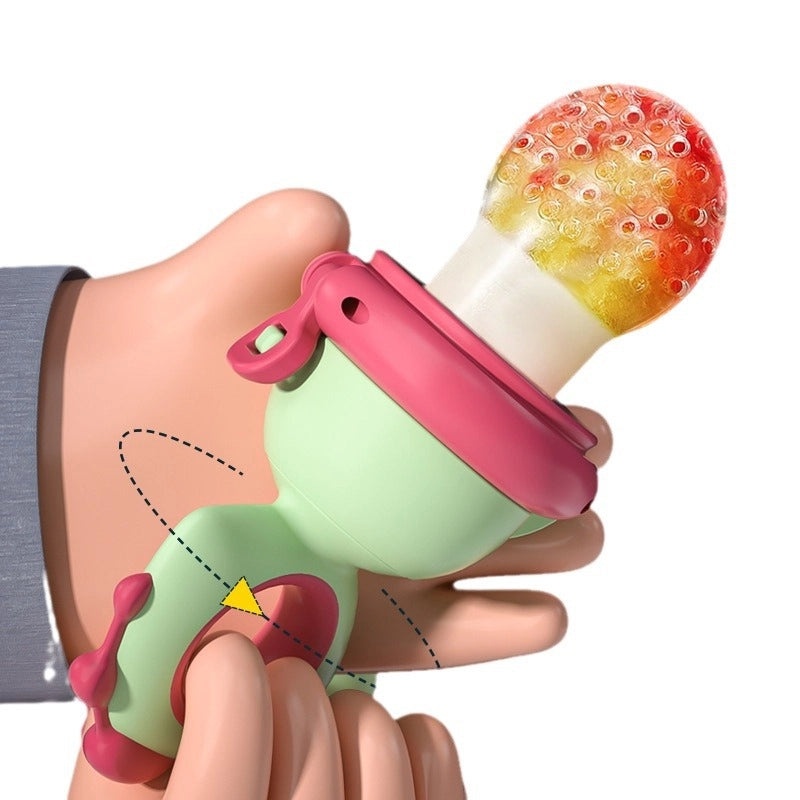 Baby Teether Music Toy Fruit & Vegetable Sound Juicer Baby Feeding Aid Bite Chew Device|Baby Toys and Feeding Accessories