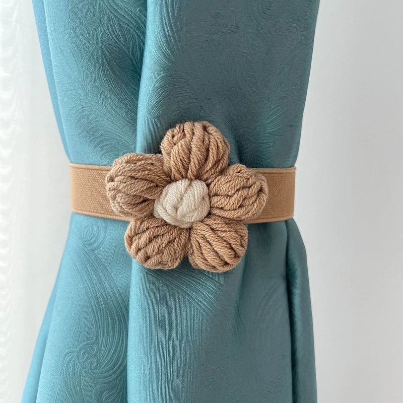 Casual Floral Polyester Curtain Tiebacks for Window Decor|Home Decor & Window Treatments