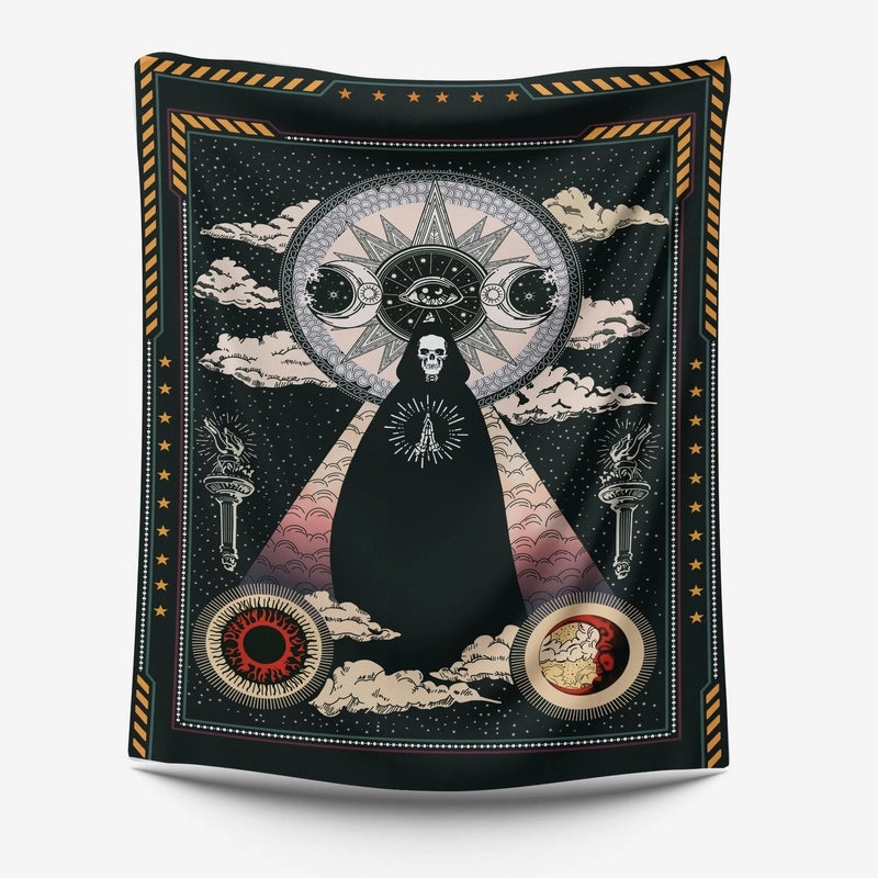 Bohemian Moon and Flower Wall Tapestry Cloth for Home Room Decor|Home Decor Tapestries
