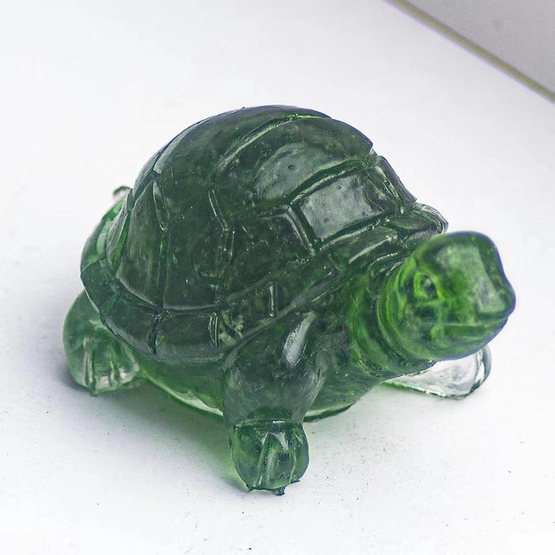 Cute Cartoon Tortoise Resin Figurine | Home Decor & Ornaments