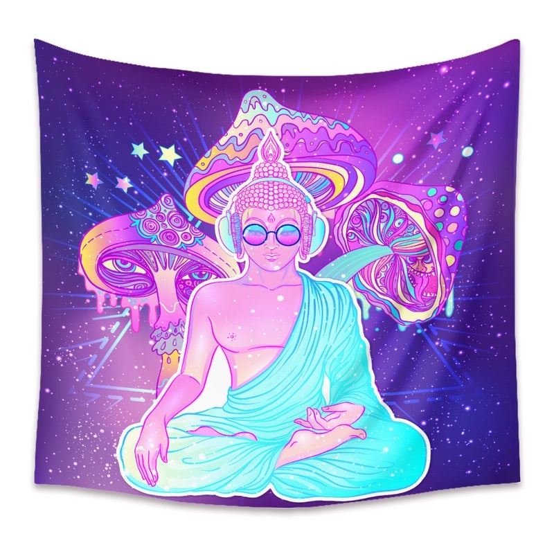 Mushroom Themed Wall Tapestry for Home Decor | Home Decor & Wall Art