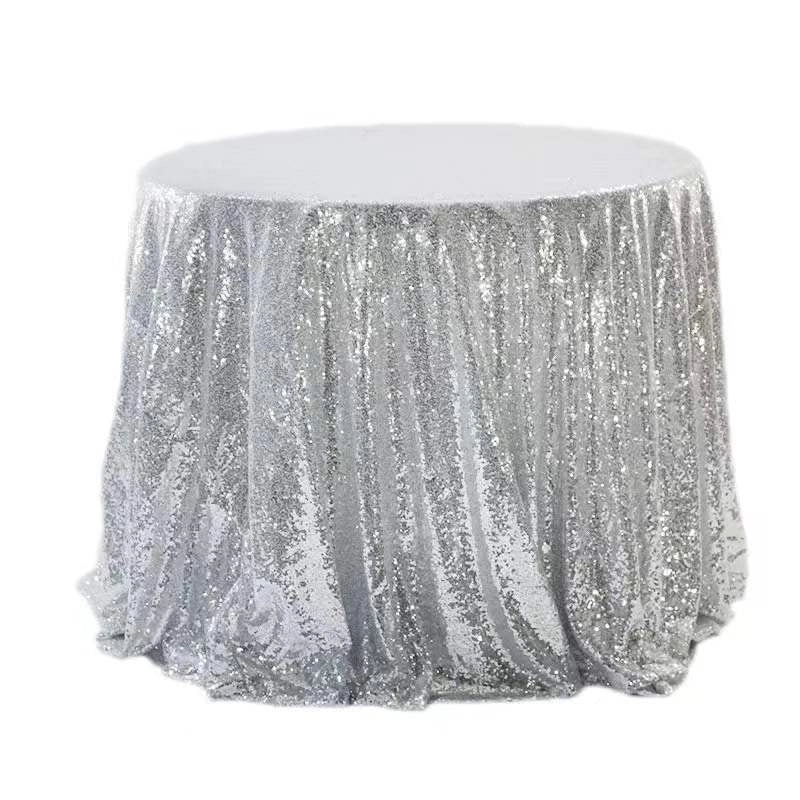 Sequined Polyester Tablecloths Solid Color Stylish Design|Home Decor & Table Linens