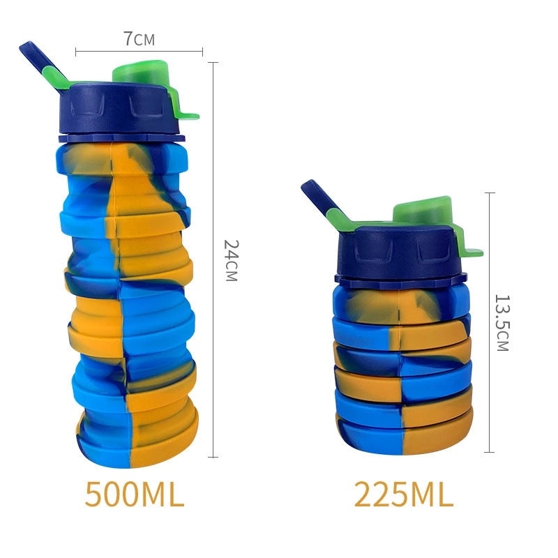 Camouflage Pattern Silicone Water Bottles | Drinkware & Hydration Accessories