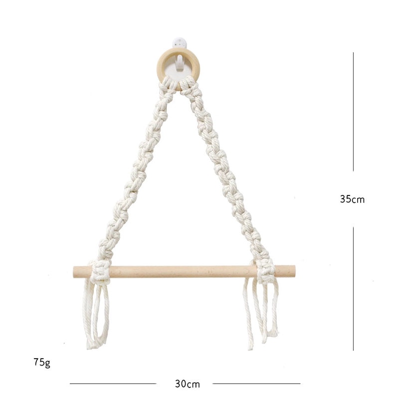 Handmade Cotton Rope Woven Bohemian Toilet Paper Holder Small Tapestry Home Decoration|Home Decor Accessories