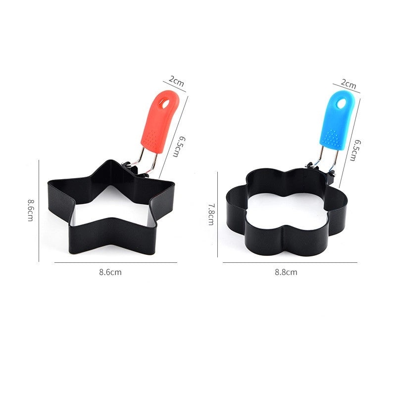 Minimalist Solid Color Iron Baking Mold Heart & Star Kitchen Tool